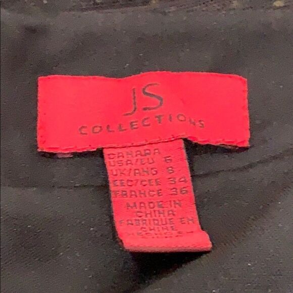 JS Collections Illusion Panel Gown - Picture 5 of 7